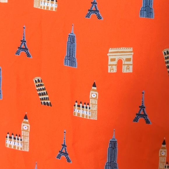 Maeve Anthropologie 'Aurelie Landmarks’ Sleeveless Ruffle Blouse - Picture 5 of 7